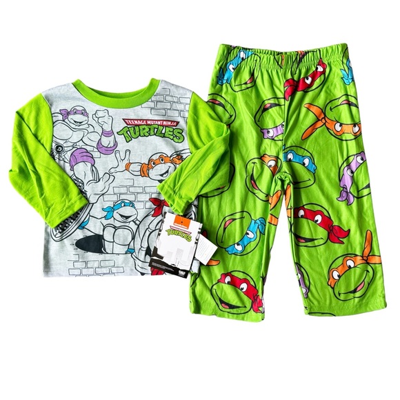 Nickelodeon Other - Boys Teenage Mutant Ninja Turtles PJs 2T Pajamas 2 piece set  Nickelodeon NWT
